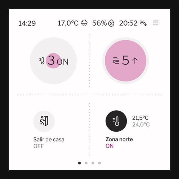 Interfaz de clima Simon
